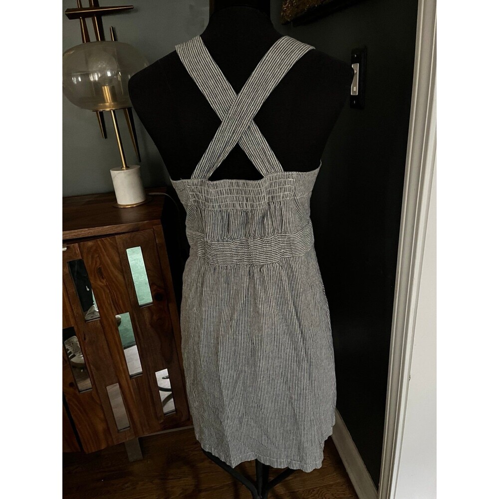 Aventura Sustainable Clothing Railroad stripe Sun dress Summer Overall Romper S - Picture 6 of 7
